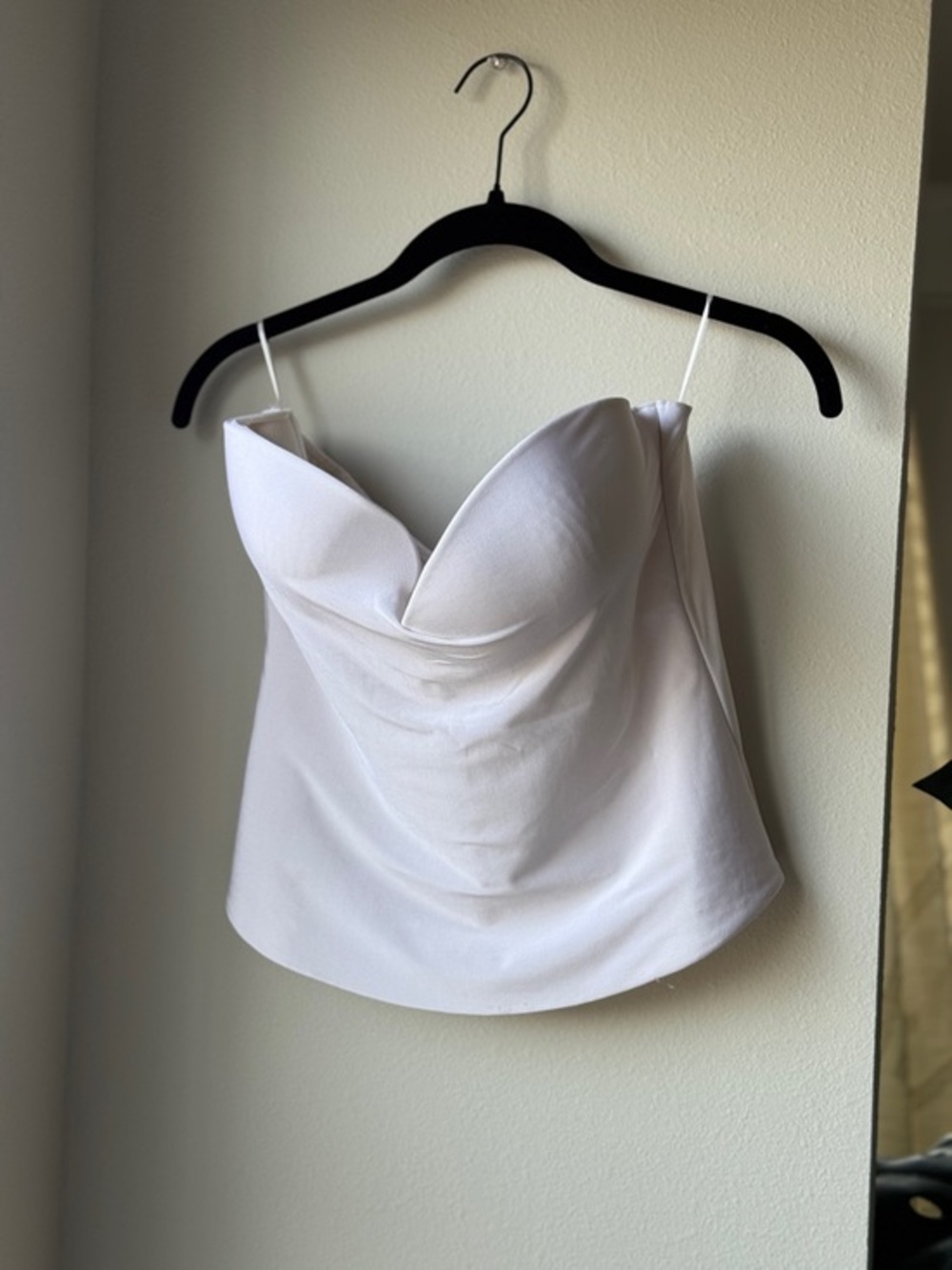 Ivory Draped Bustier Shapewear